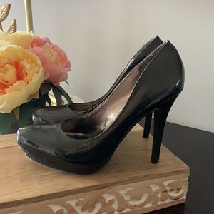 Steve Madden Patent Black Heels